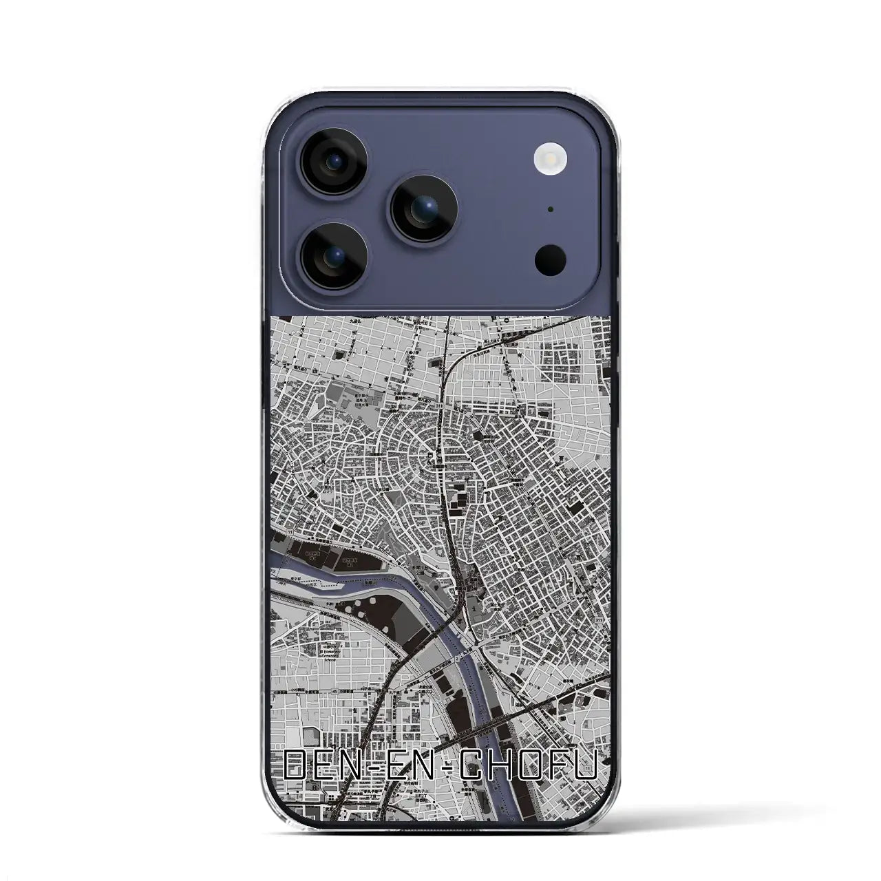 【田園調布(東京都)】地図柄iPhoneケース(クリアタイプ)