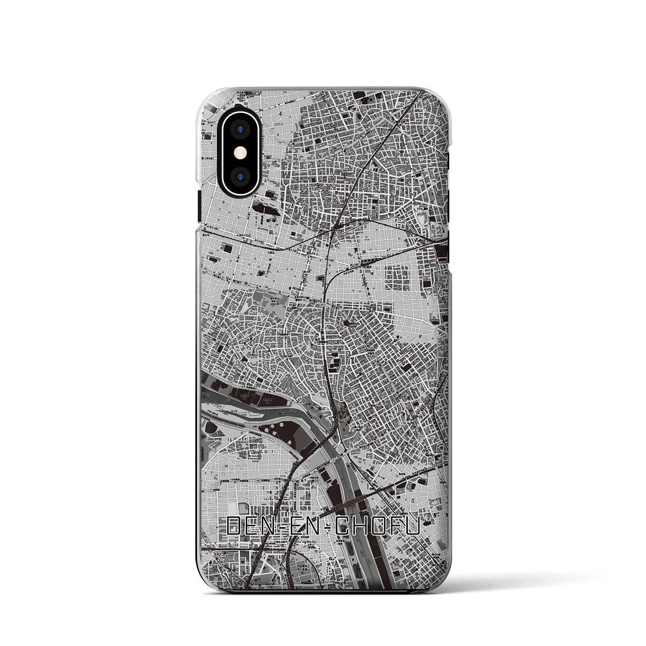 【田園調布(東京都)】地図柄iPhoneケース(クリアタイプ)