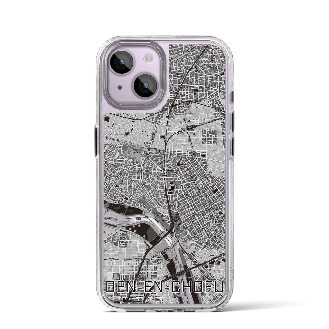 【田園調布(東京都)】地図柄iPhoneケース(MagSafeタイプ)