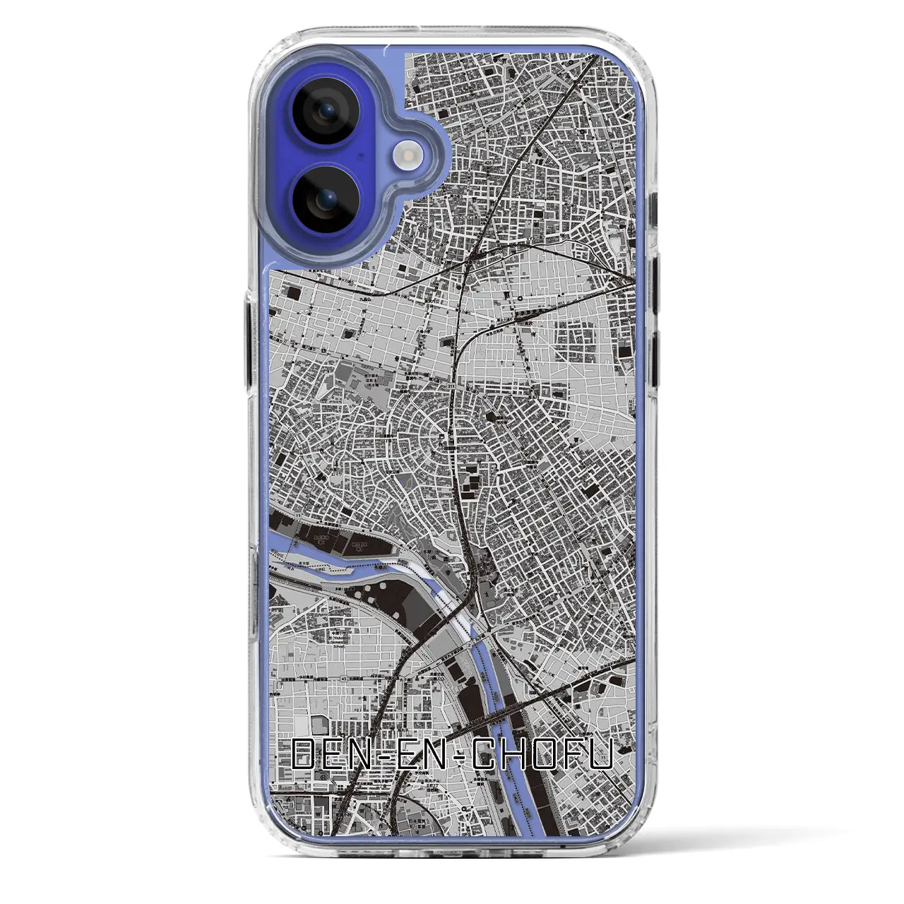 【田園調布(東京都)】地図柄iPhoneケース(MagSafeタイプ)
