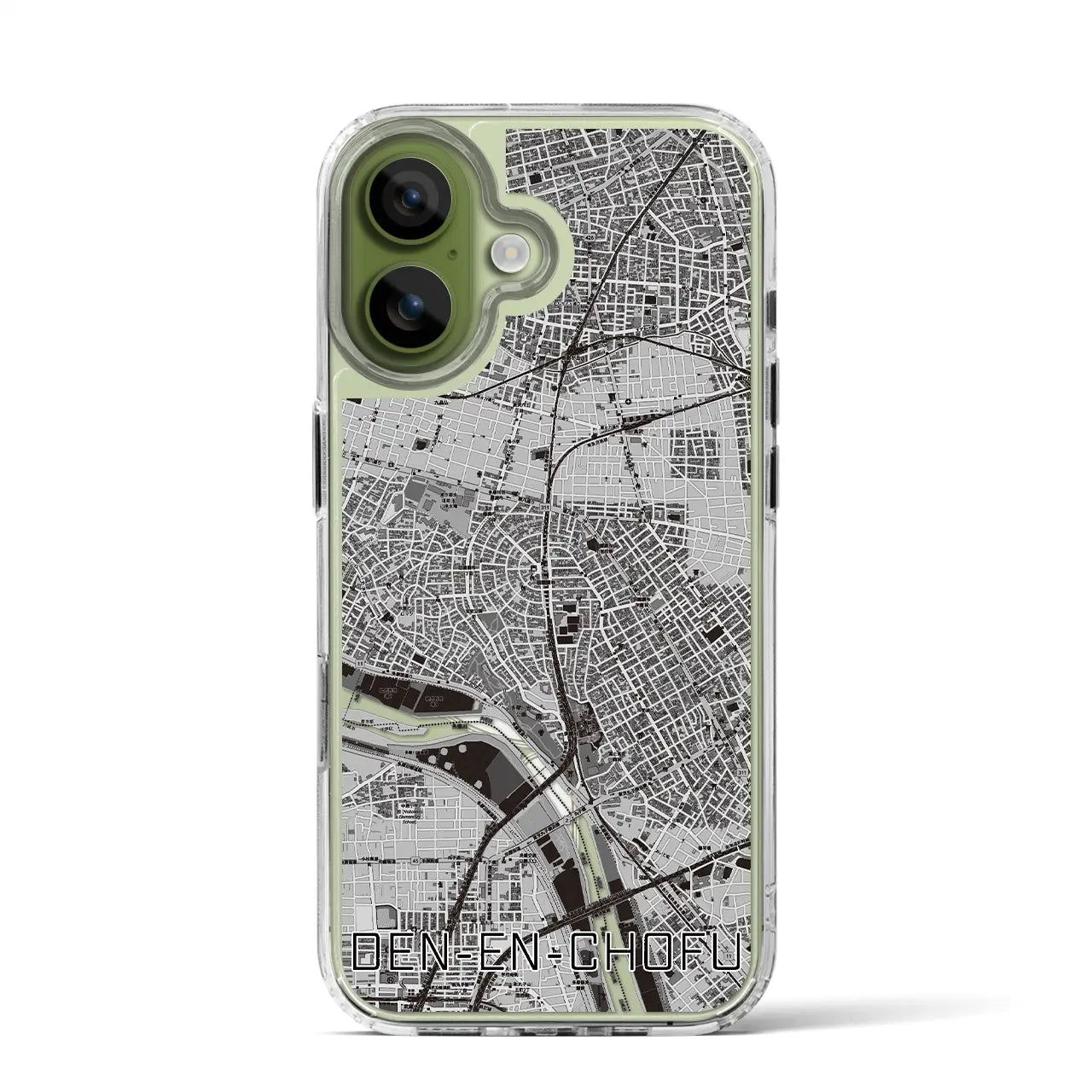 【田園調布(東京都)】地図柄iPhoneケース(MagSafeタイプ)