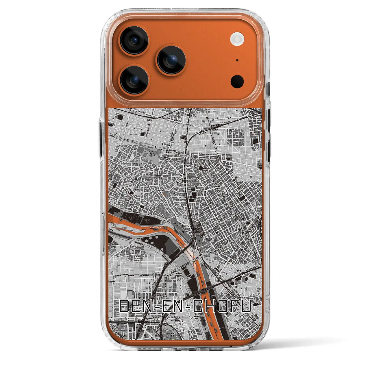 【田園調布(東京都)】地図柄iPhoneケース(MagSafeタイプ)