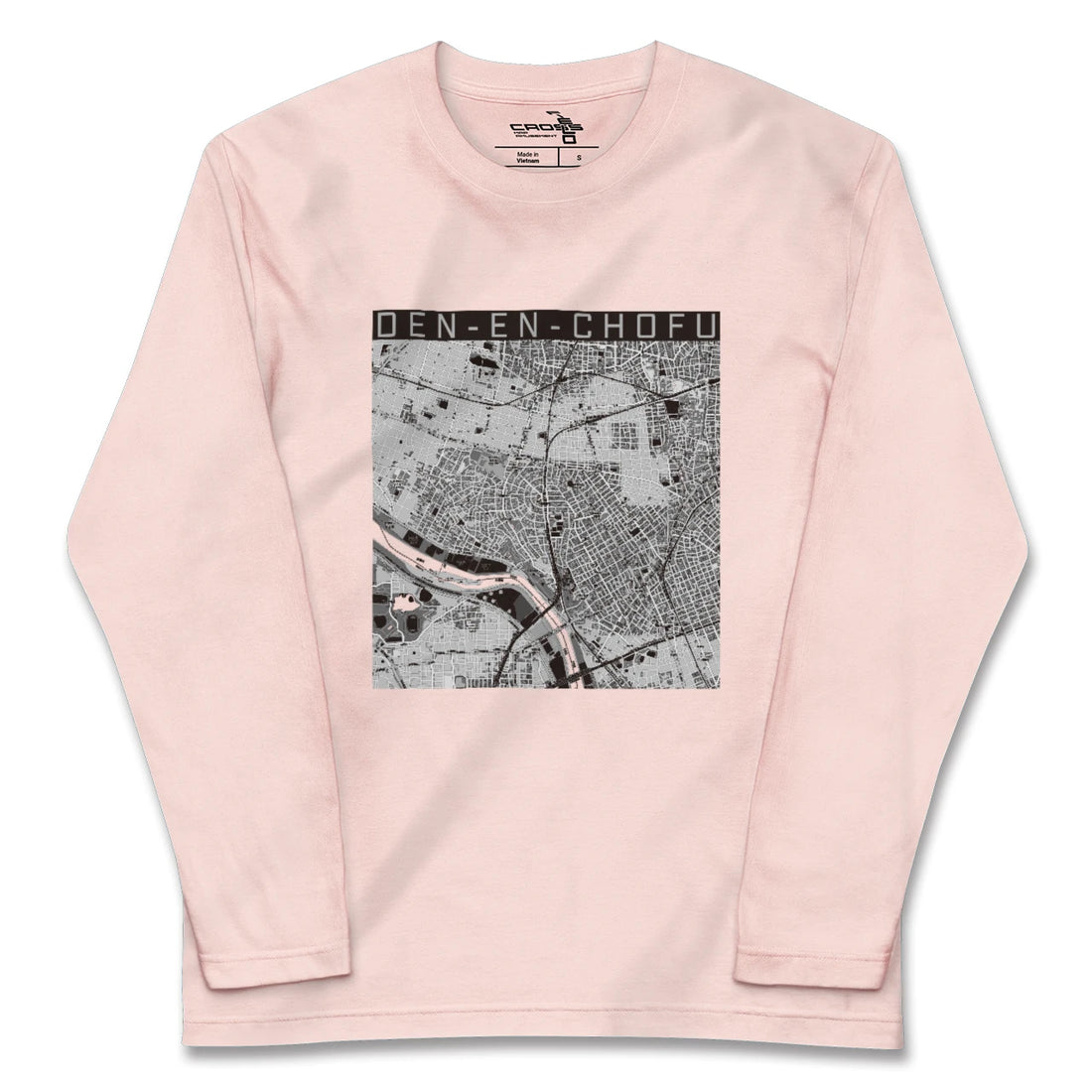 【田園調布(東京都)】地図柄ロングスリーブTシャツ