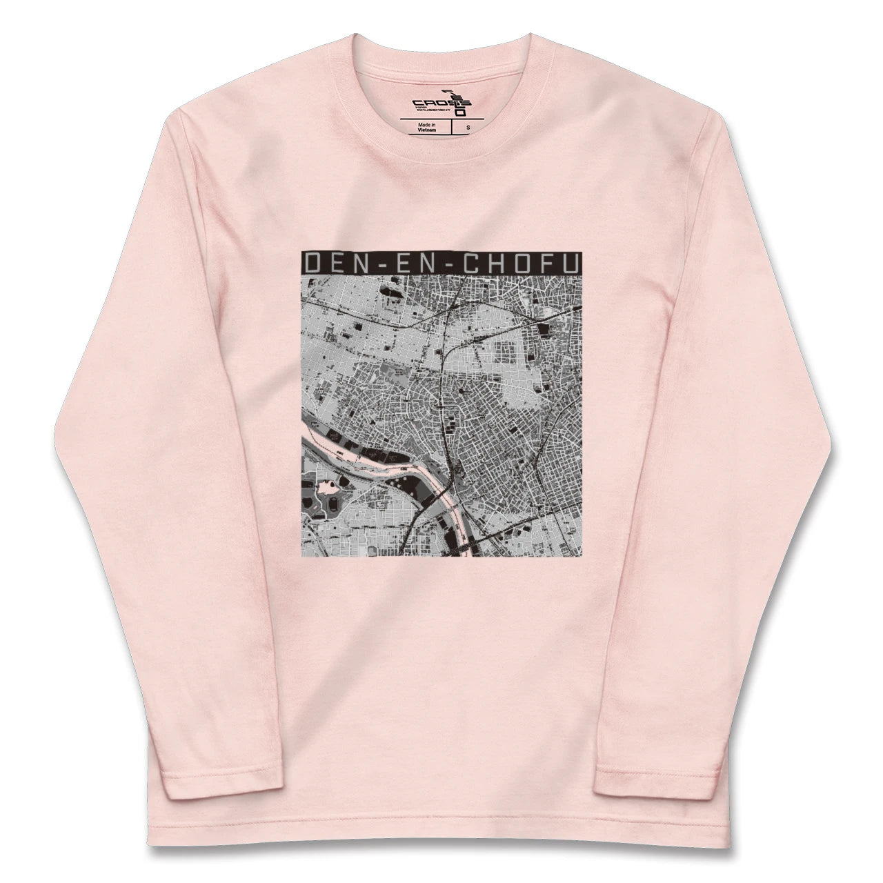 【田園調布(東京都)】地図柄ロングスリーブTシャツ
