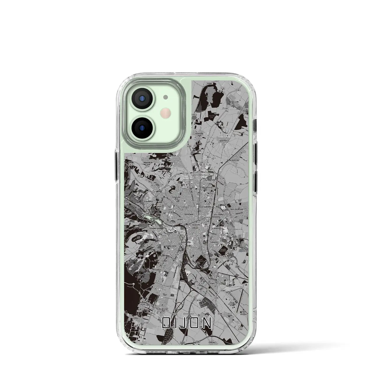【ディジョン(フランス)】地図柄iPhoneケース(MagSafeタイプ)