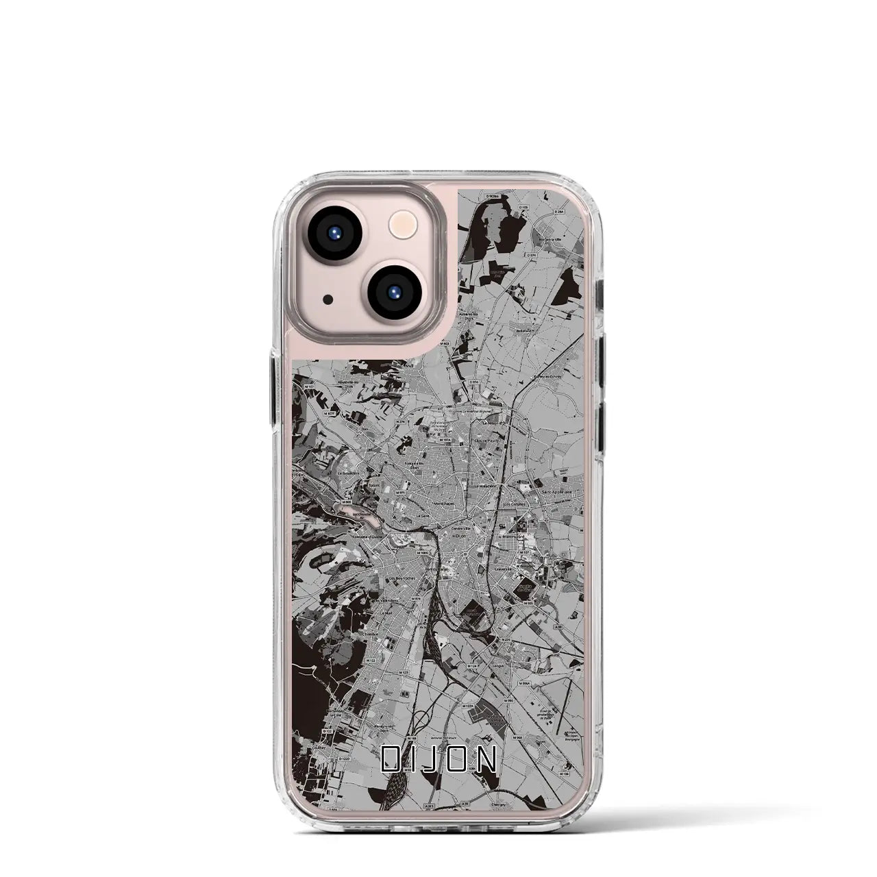 【ディジョン(フランス)】地図柄iPhoneケース(MagSafeタイプ)