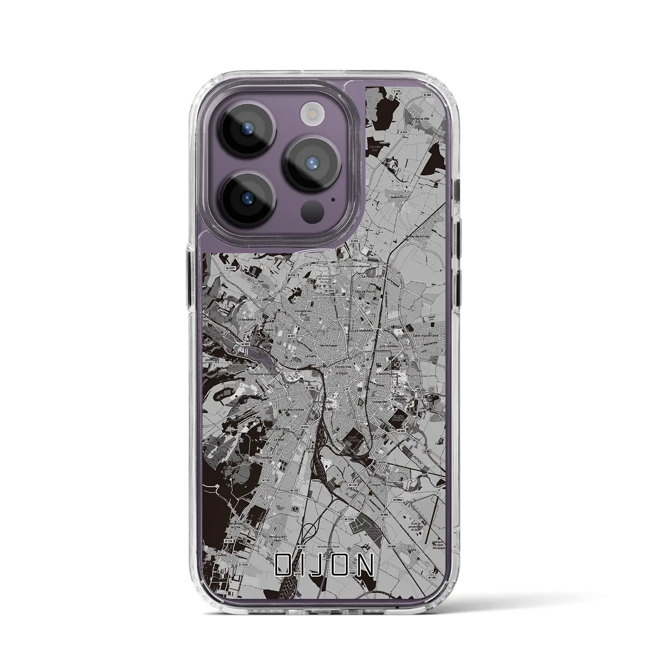 【ディジョン(フランス)】地図柄iPhoneケース(MagSafeタイプ)