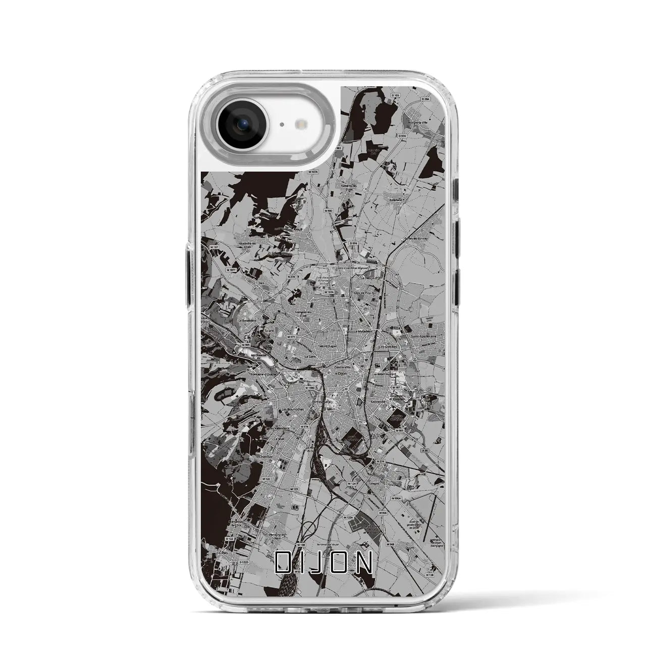 【ディジョン(フランス)】地図柄iPhoneケース(MagSafeタイプ)