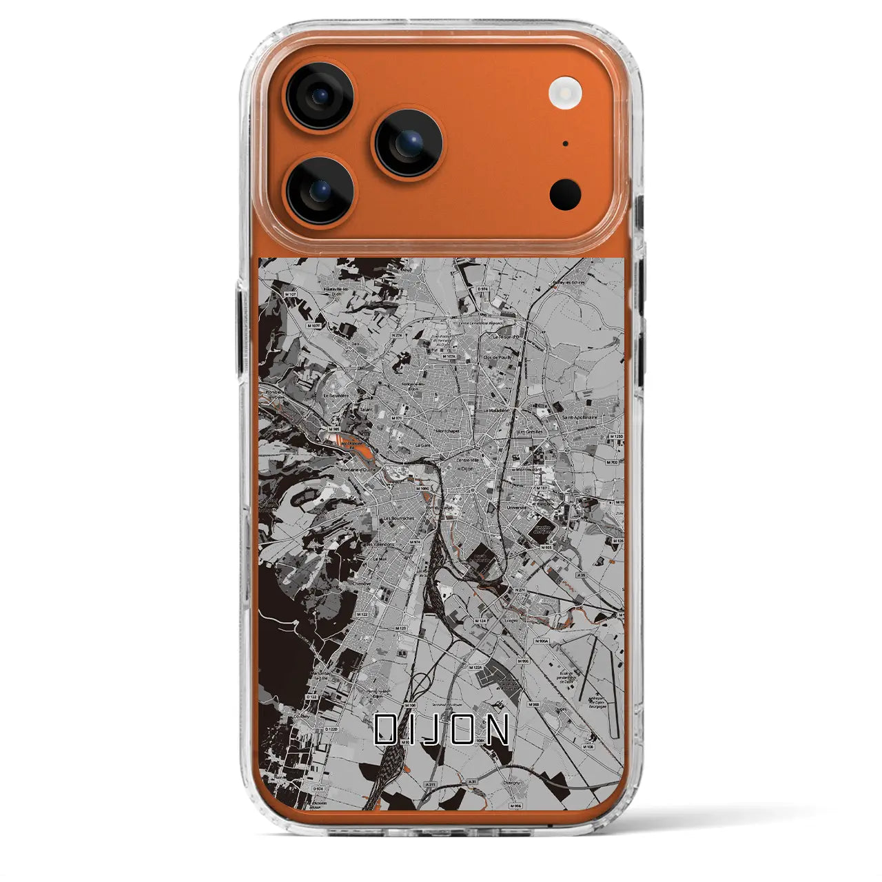 【ディジョン(フランス)】地図柄iPhoneケース(MagSafeタイプ)