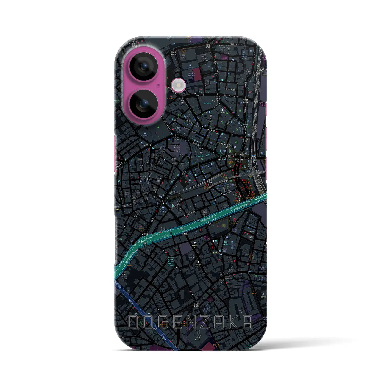 【道玄坂(東京都)】地図柄iPhoneケース(バックカバータイプ)