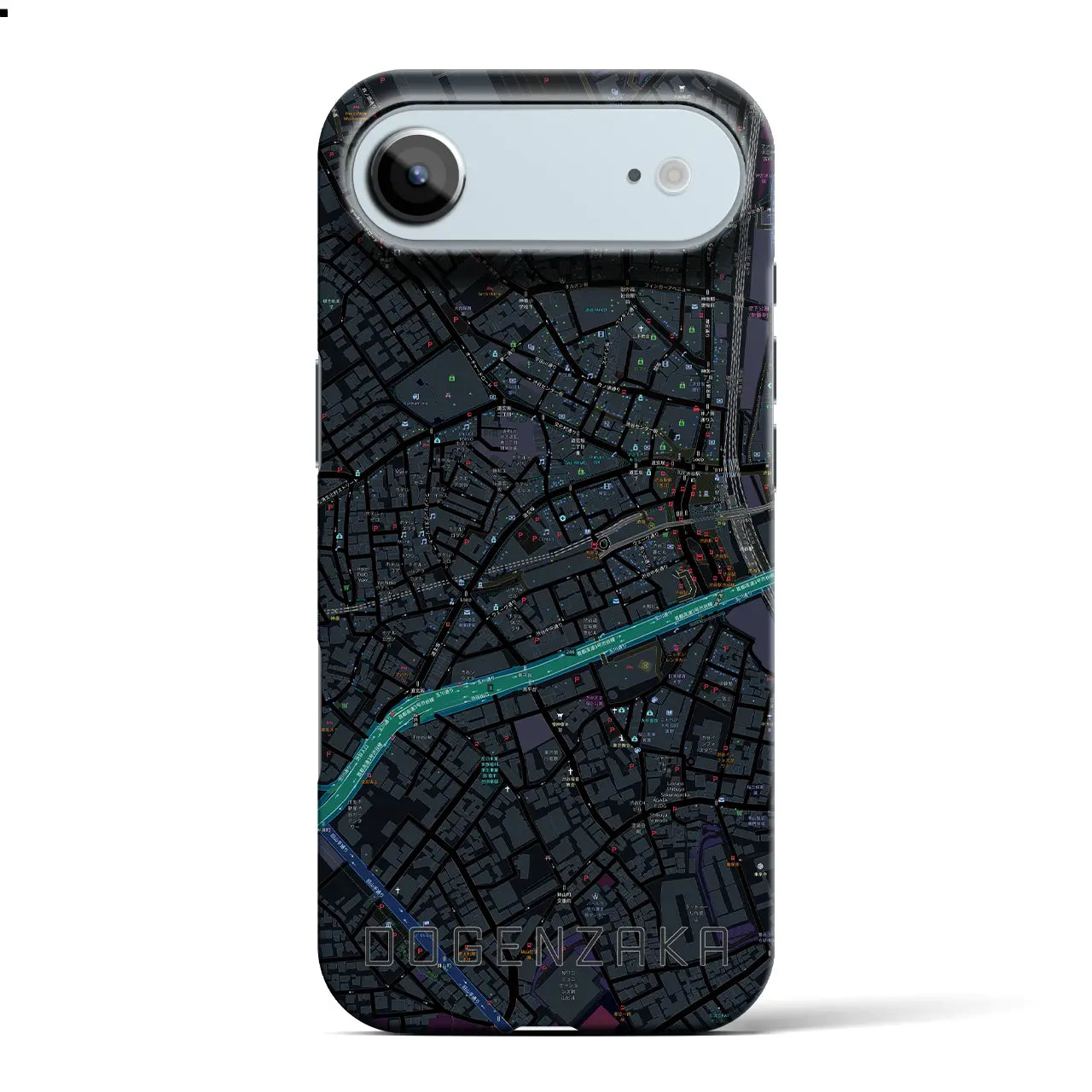 【道玄坂(東京都)】地図柄iPhoneケース(バックカバータイプ)