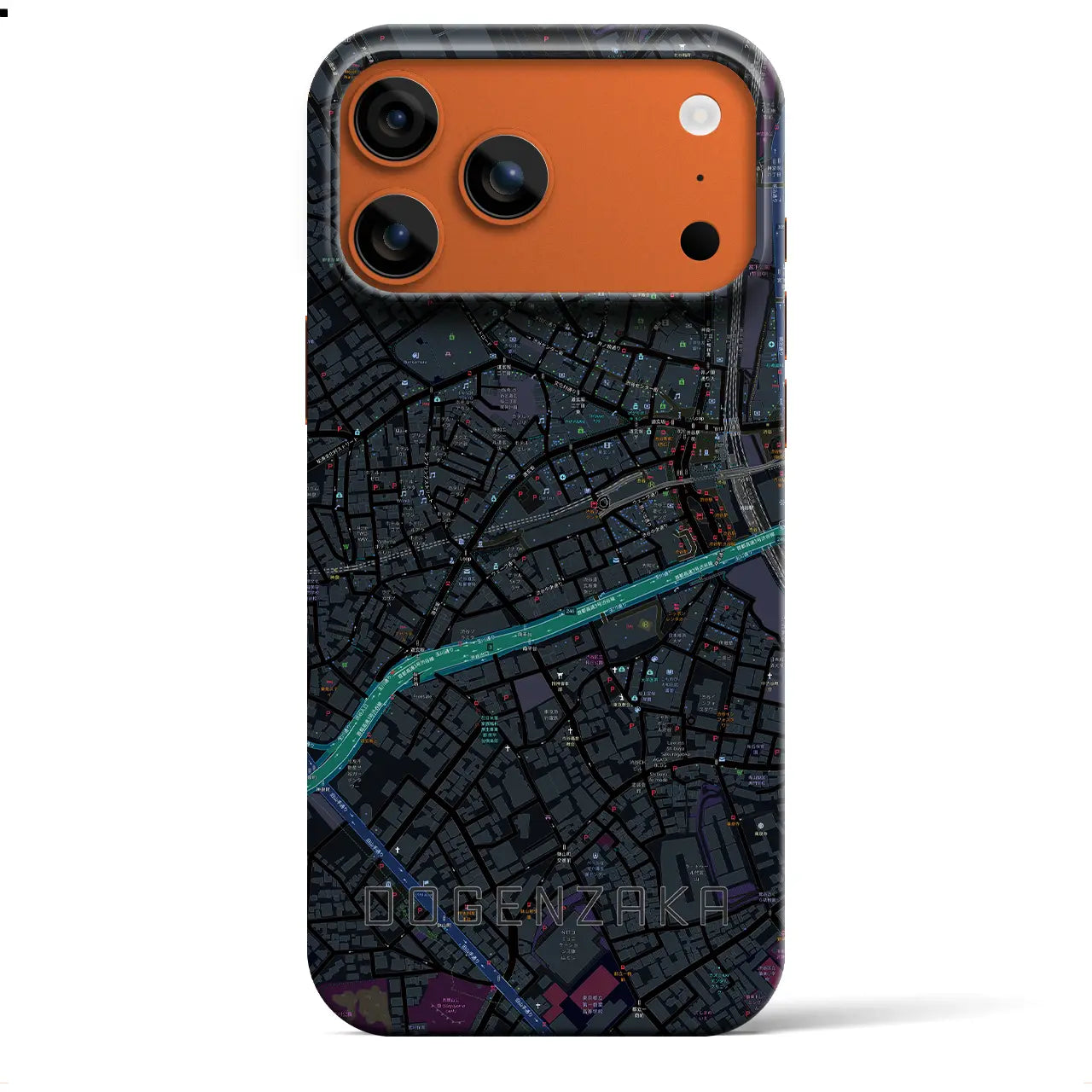 【道玄坂(東京都)】地図柄iPhoneケース(バックカバータイプ)