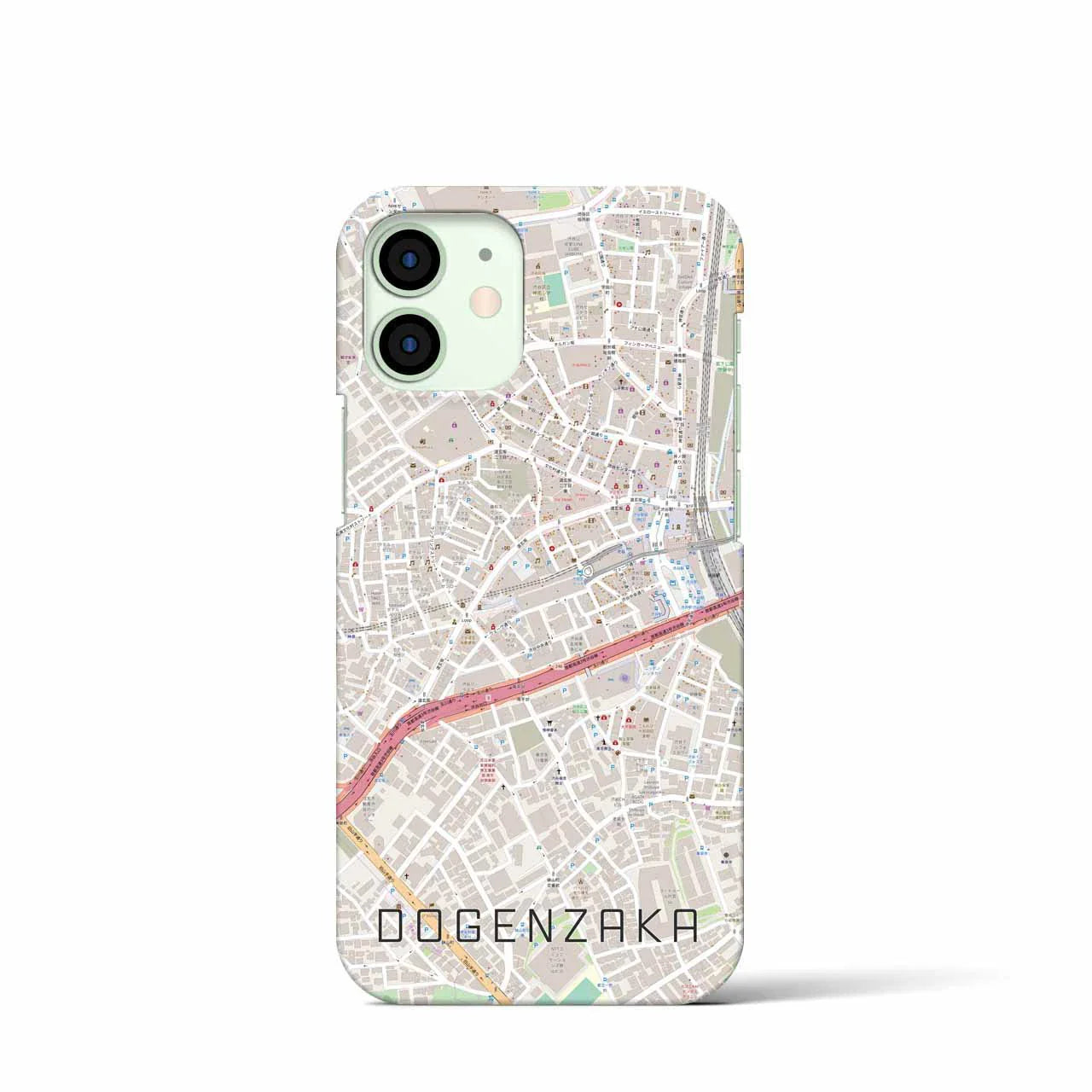【道玄坂(東京都)】地図柄iPhoneケース(バックカバータイプ)
