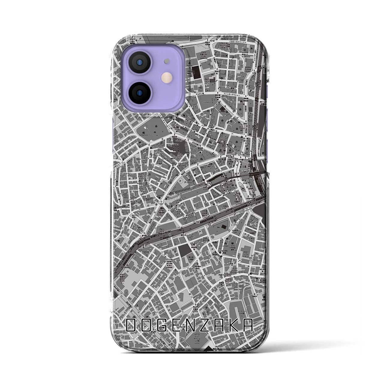 【道玄坂(東京都)】地図柄iPhoneケース(クリアタイプ)