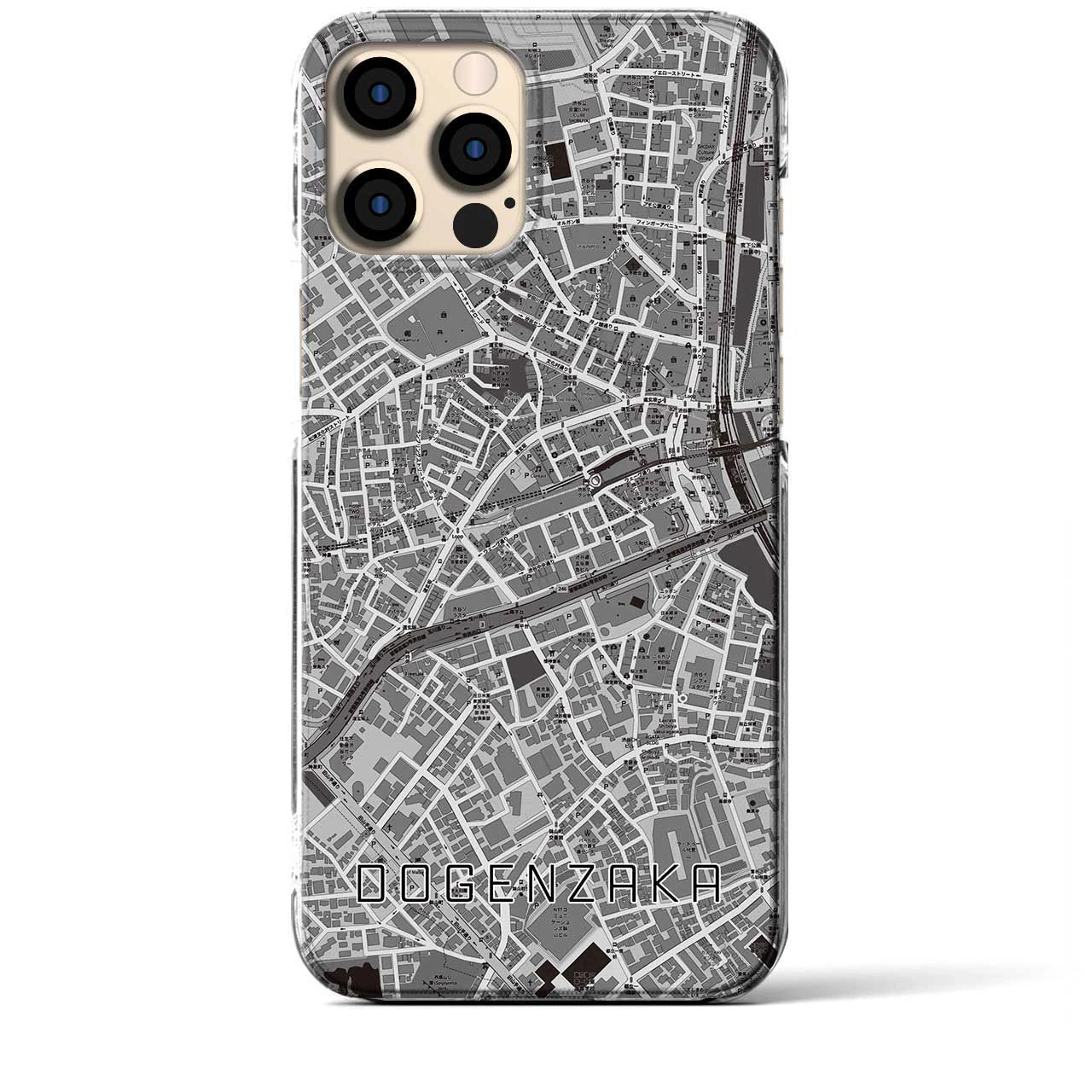 【道玄坂(東京都)】地図柄iPhoneケース(クリアタイプ)