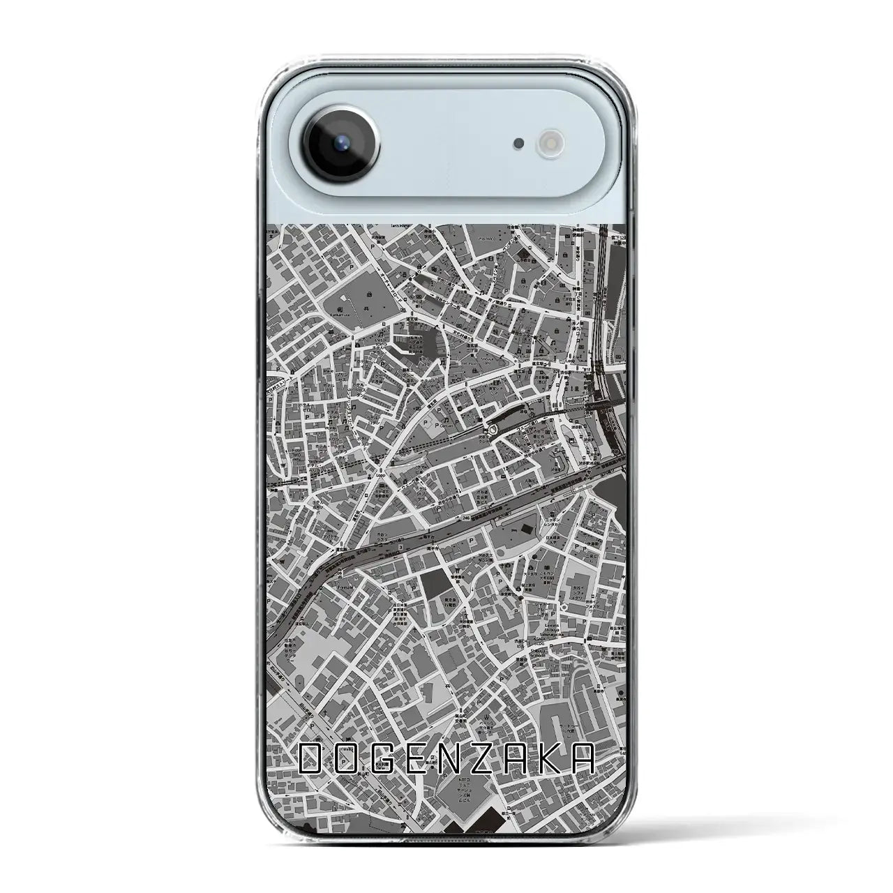 【道玄坂(東京都)】地図柄iPhoneケース(クリアタイプ)