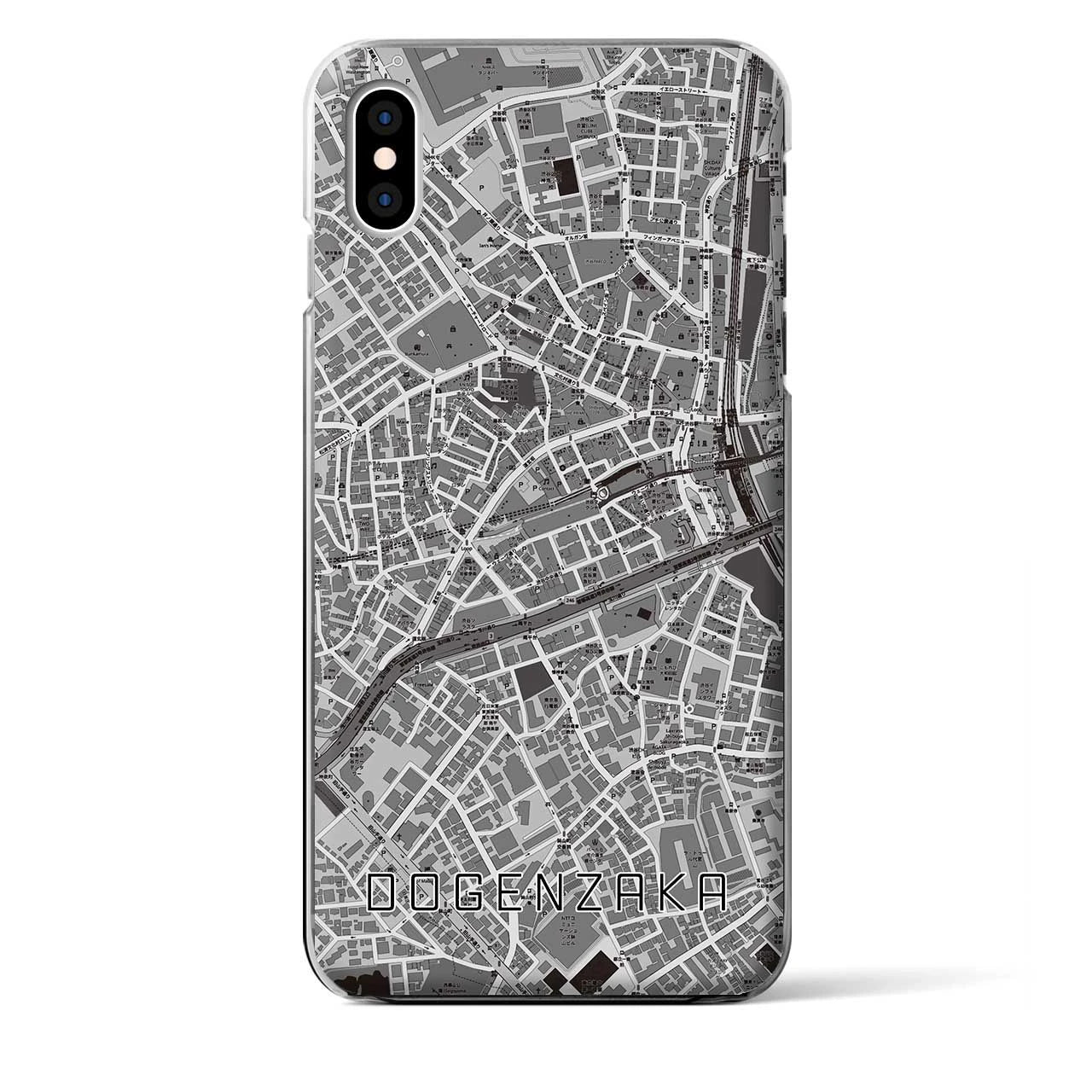 【道玄坂(東京都)】地図柄iPhoneケース(クリアタイプ)