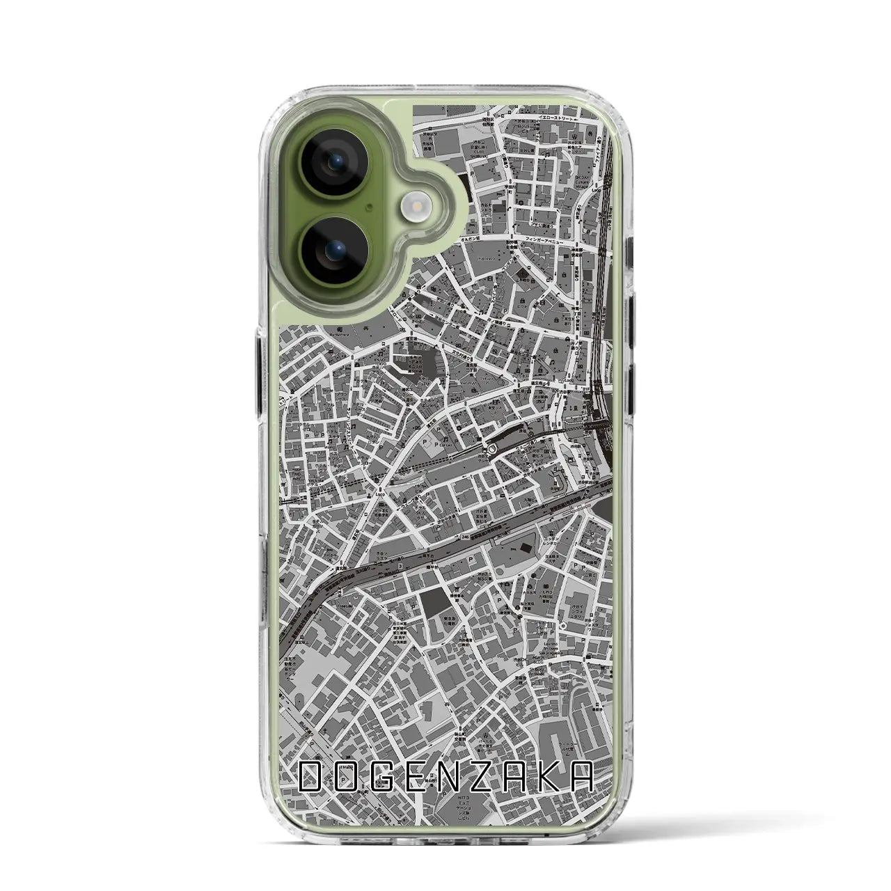 【道玄坂(東京都)】地図柄iPhoneケース(MagSafeタイプ)