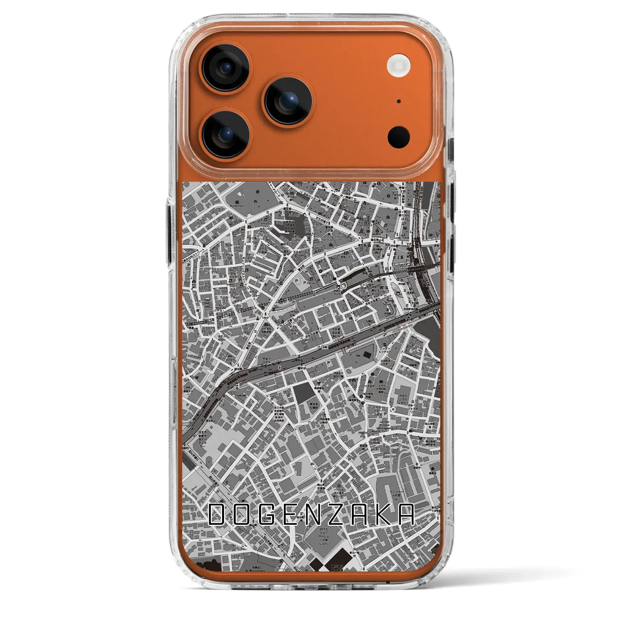 【道玄坂(東京都)】地図柄iPhoneケース(MagSafeタイプ)