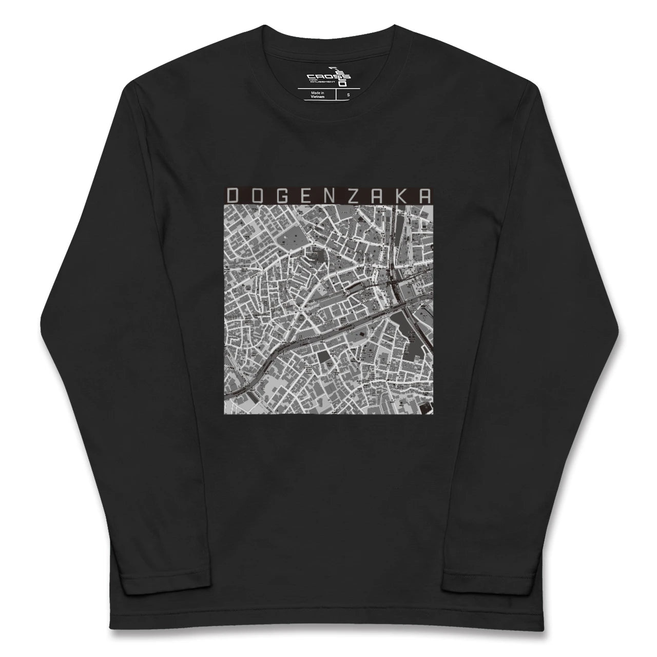 【道玄坂(東京都)】地図柄ロングスリーブTシャツ