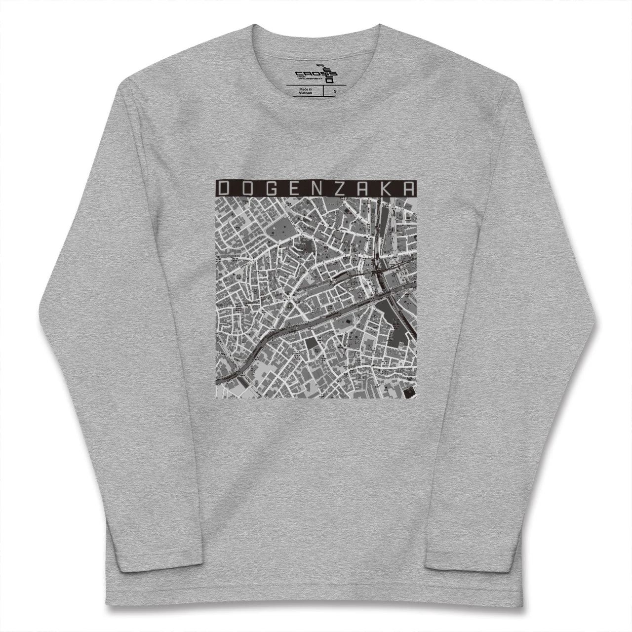 【道玄坂(東京都)】地図柄ロングスリーブTシャツ