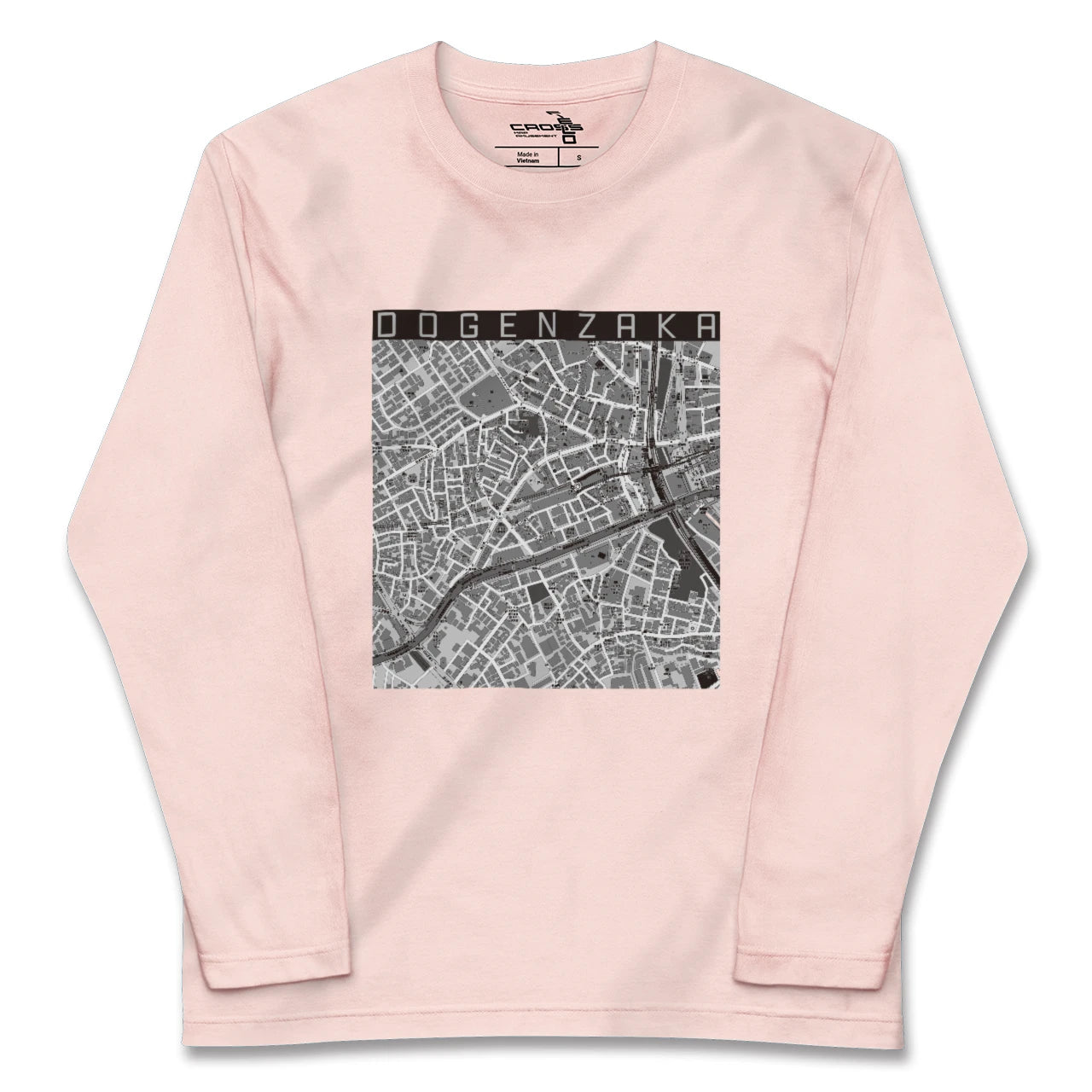 【道玄坂(東京都)】地図柄ロングスリーブTシャツ