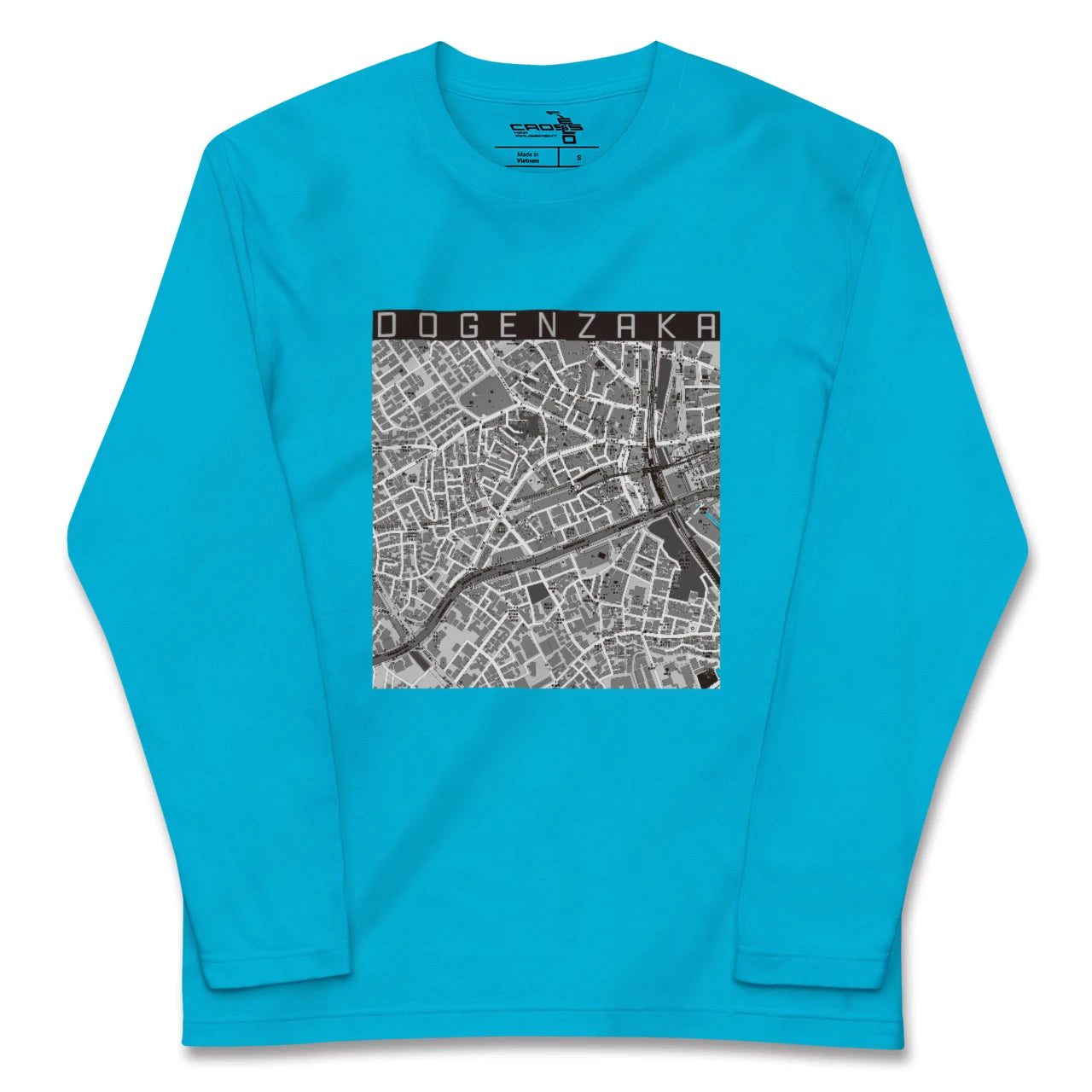 【道玄坂(東京都)】地図柄ロングスリーブTシャツ