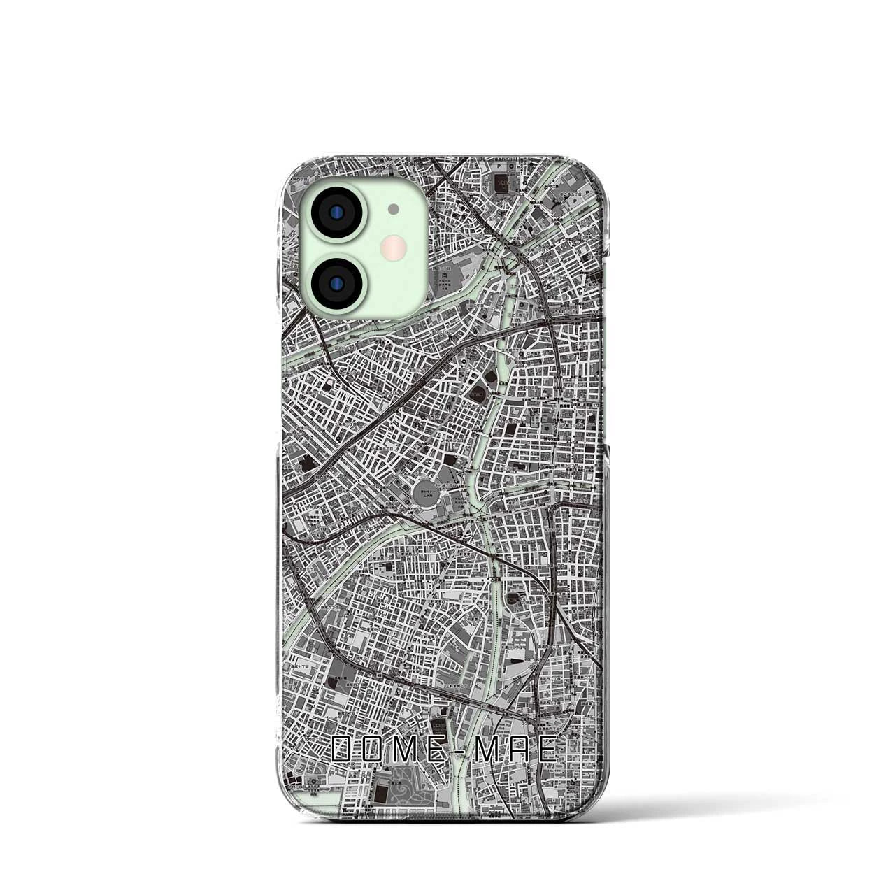 【ドーム前(大阪府)】地図柄iPhoneケース(クリアタイプ)