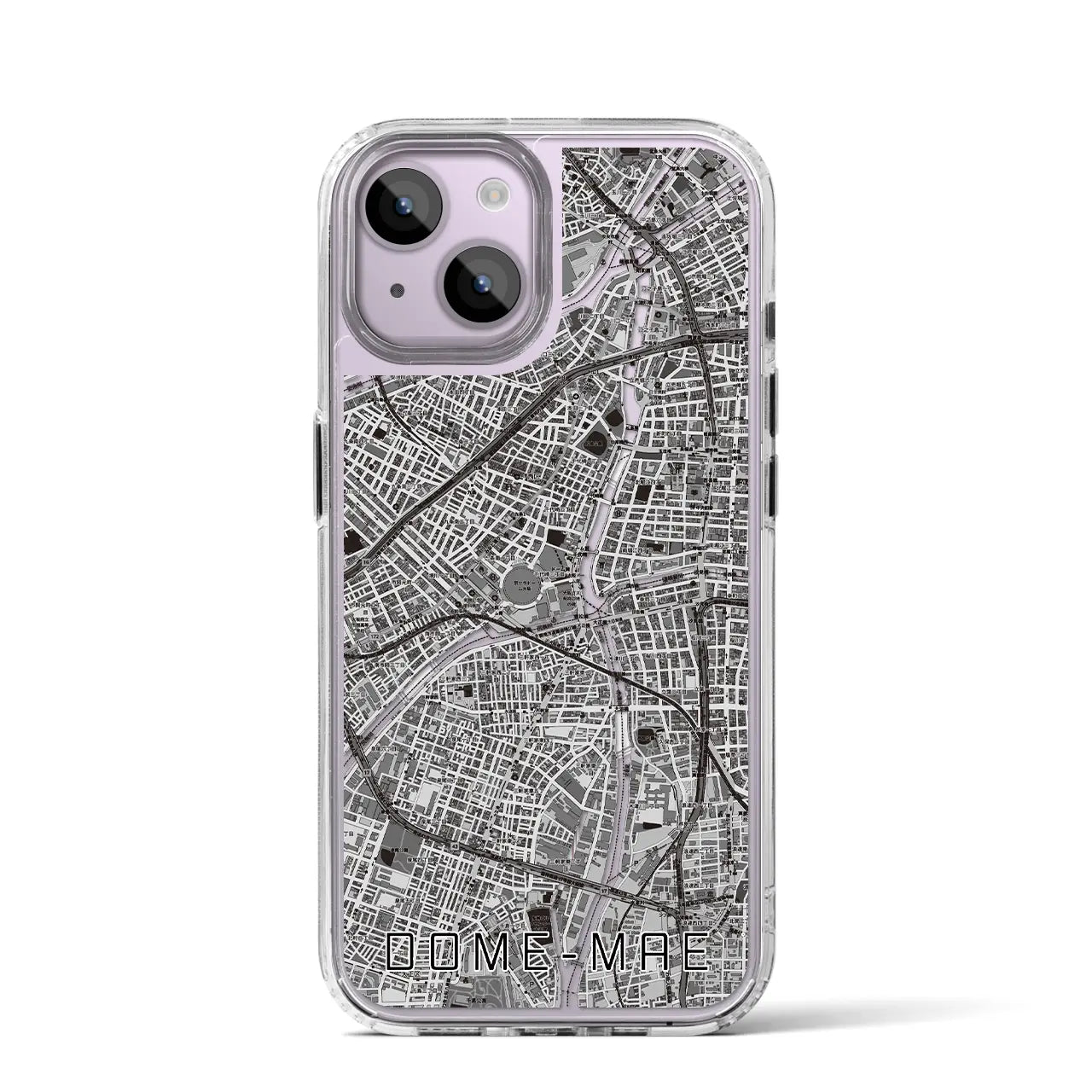 【ドーム前(大阪府)】地図柄iPhoneケース(MagSafeタイプ)