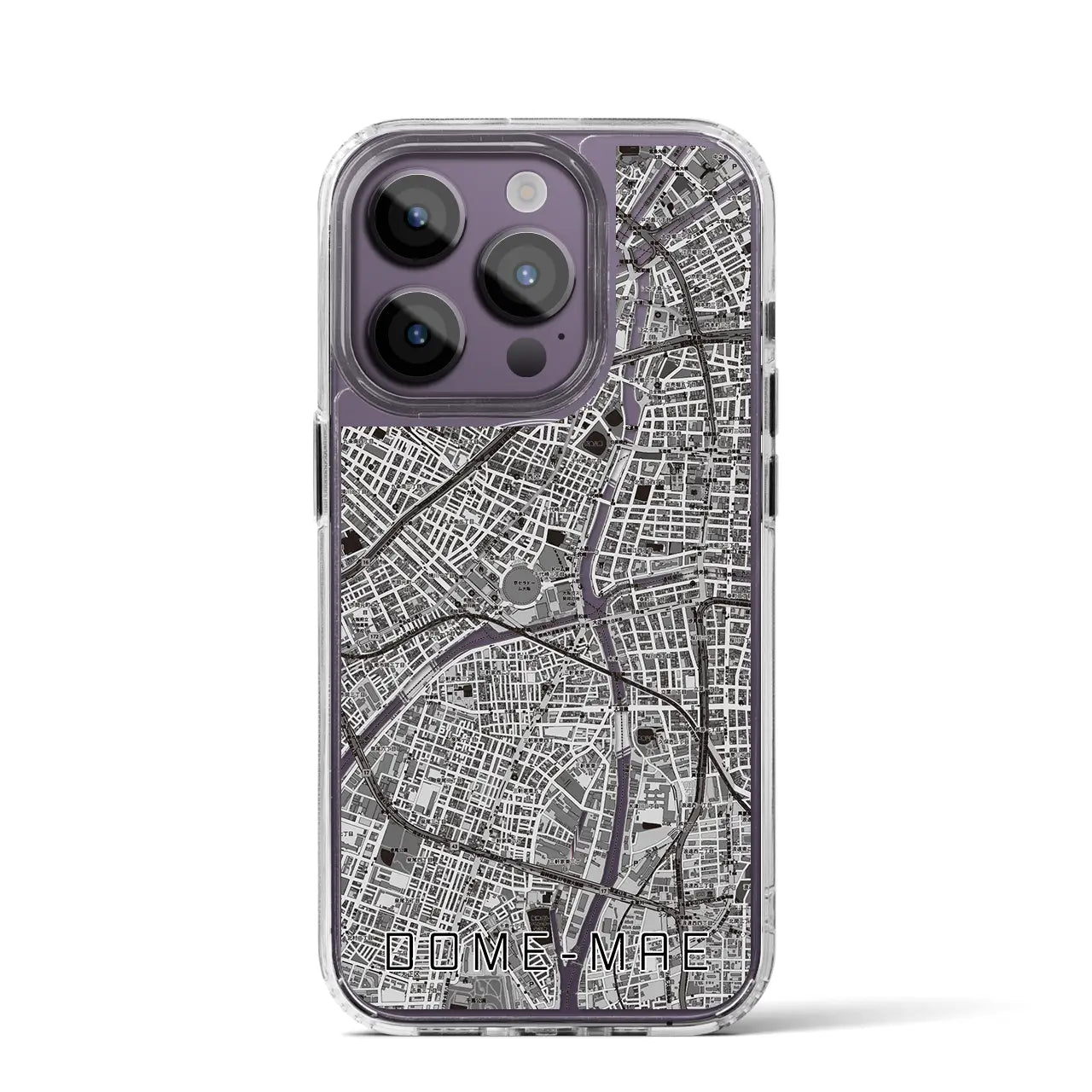 【ドーム前(大阪府)】地図柄iPhoneケース(MagSafeタイプ)