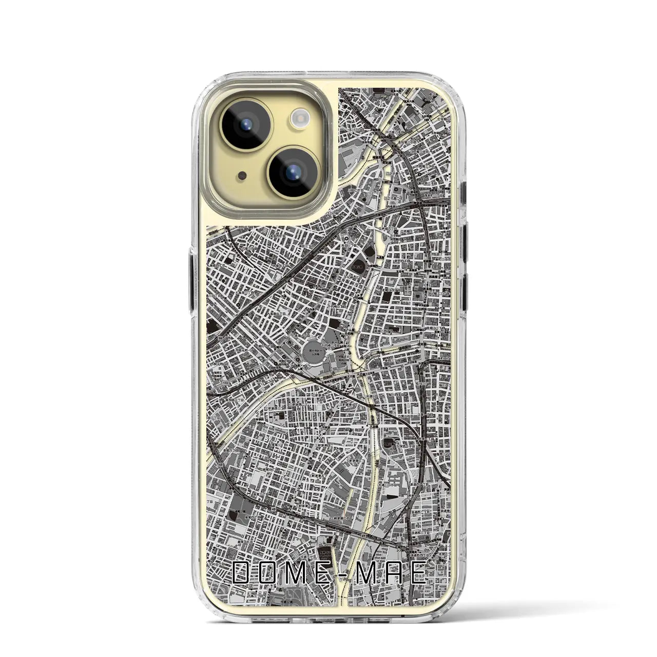 【ドーム前(大阪府)】地図柄iPhoneケース(MagSafeタイプ)