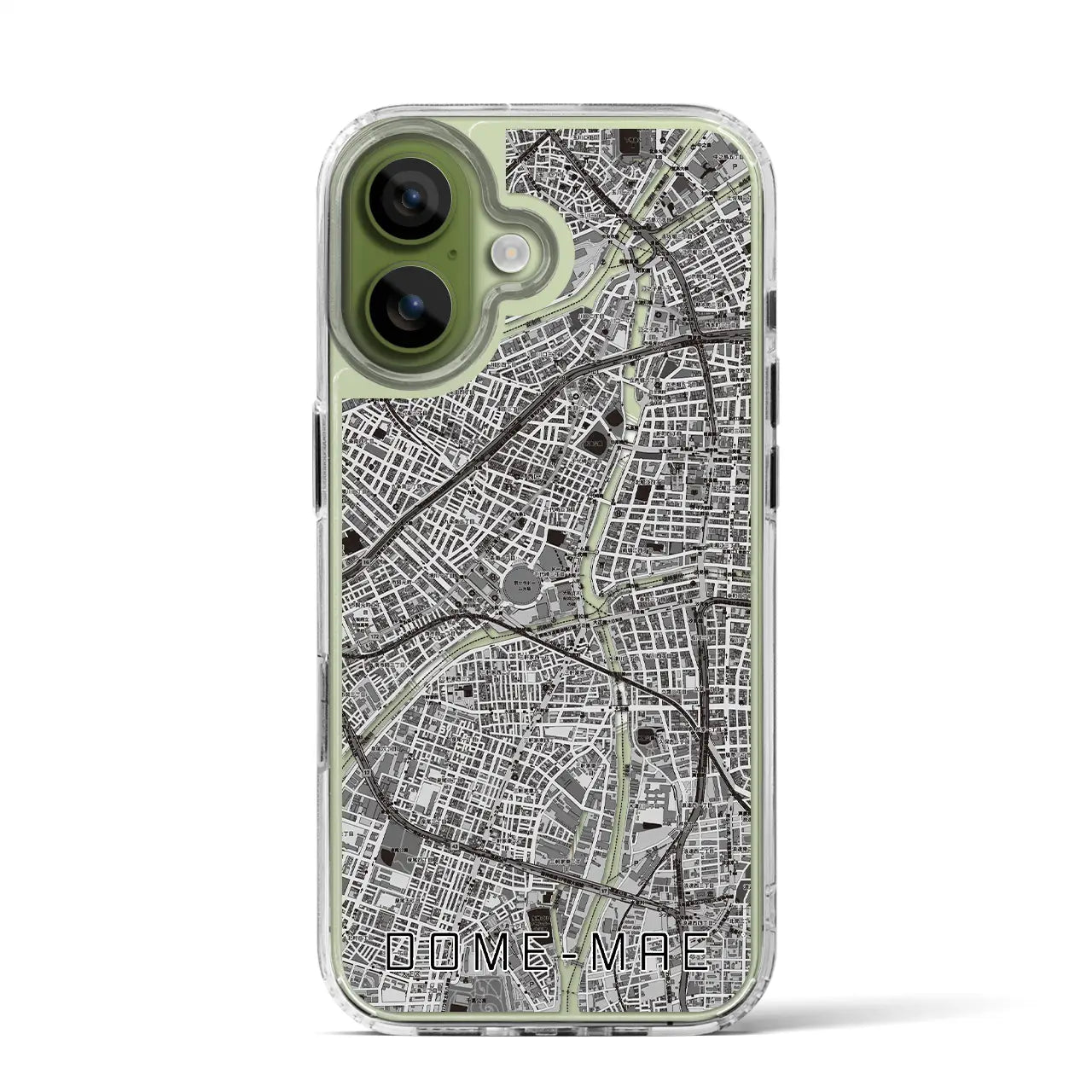 【ドーム前(大阪府)】地図柄iPhoneケース(MagSafeタイプ)