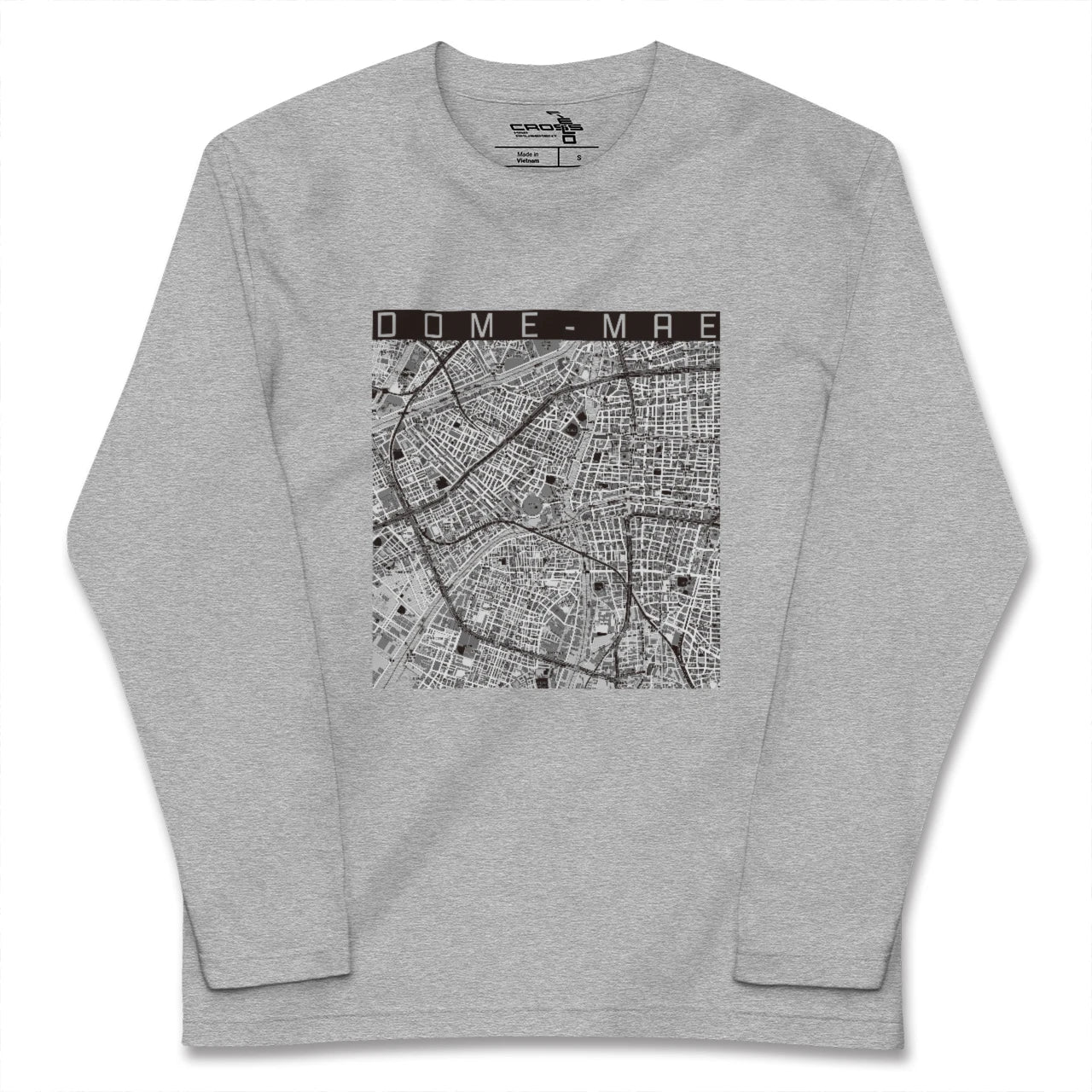 【ドーム前(大阪府)】地図柄ロングスリーブTシャツ