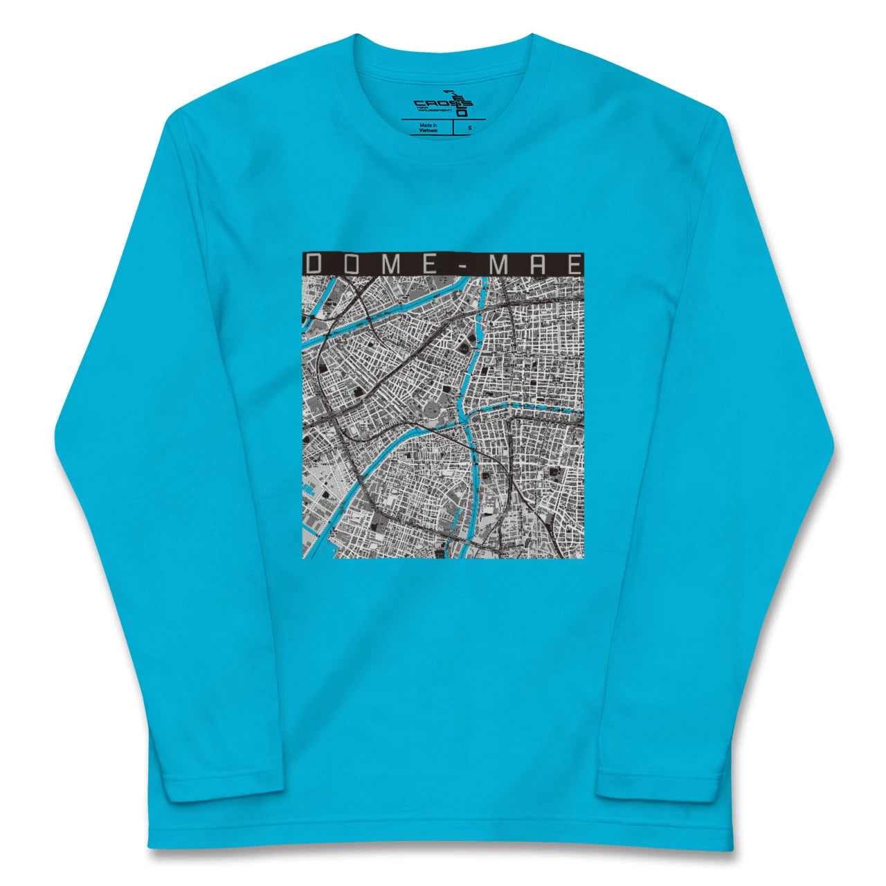 【ドーム前(大阪府)】地図柄ロングスリーブTシャツ