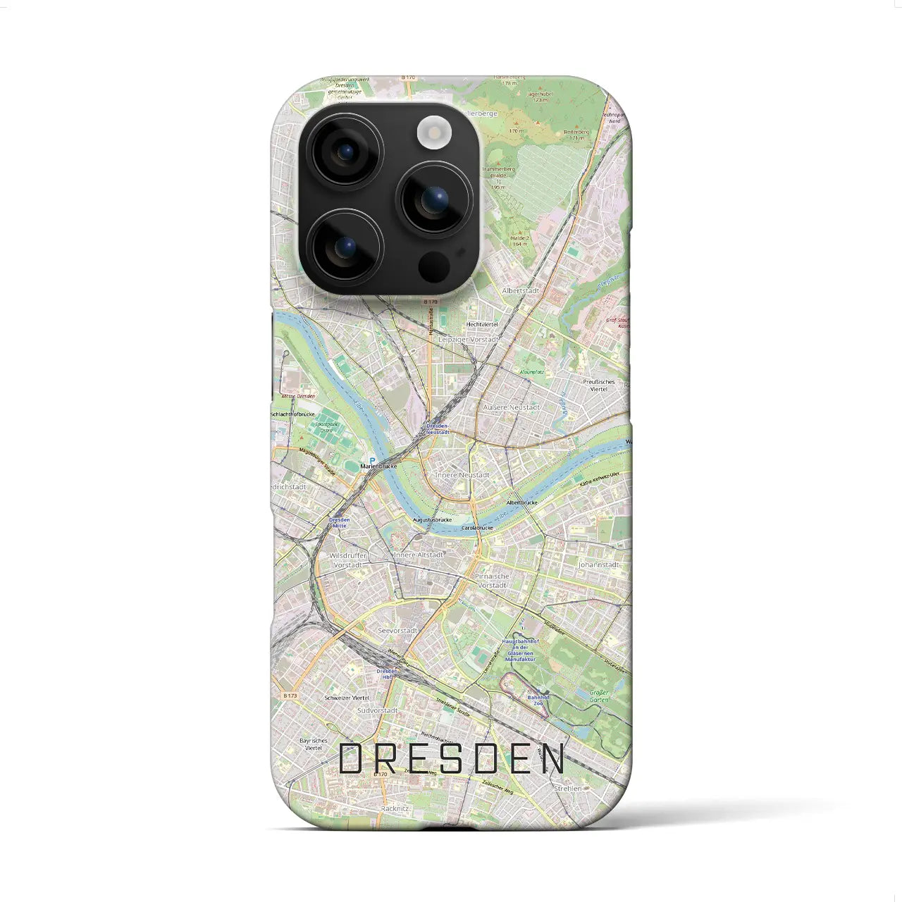 【ドレスデン(ドイツ)】地図柄iPhoneケース(バックカバータイプ)