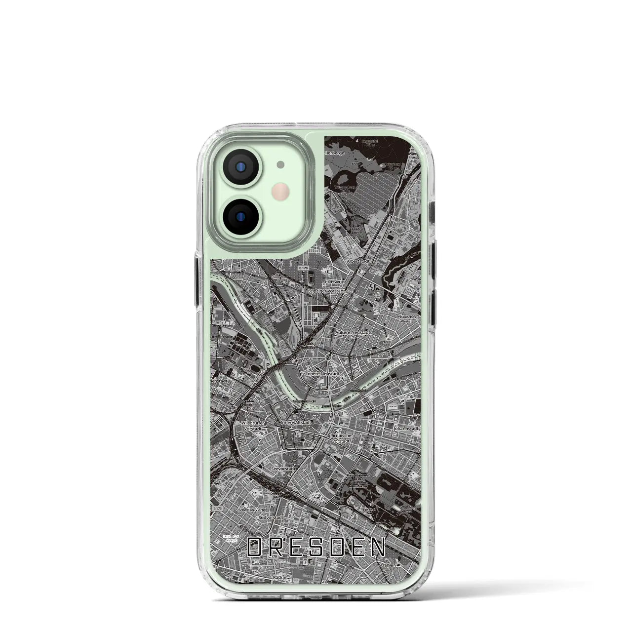 【ドレスデン(ドイツ)】地図柄iPhoneケース(MagSafeタイプ)