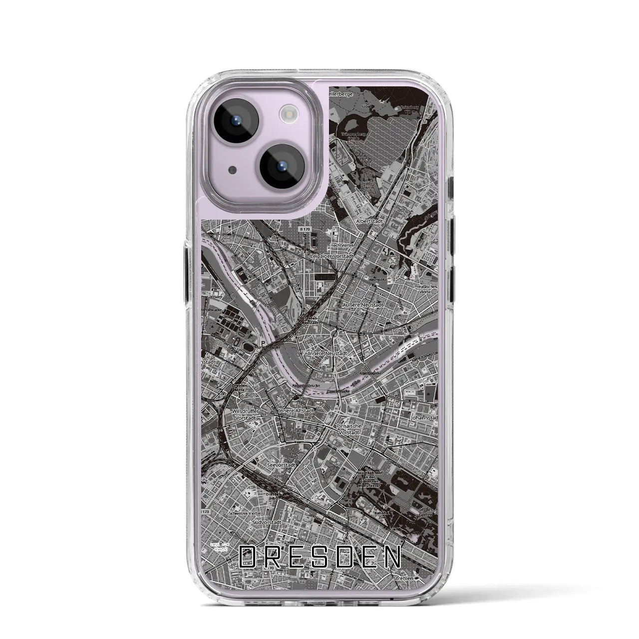 【ドレスデン(ドイツ)】地図柄iPhoneケース(MagSafeタイプ)