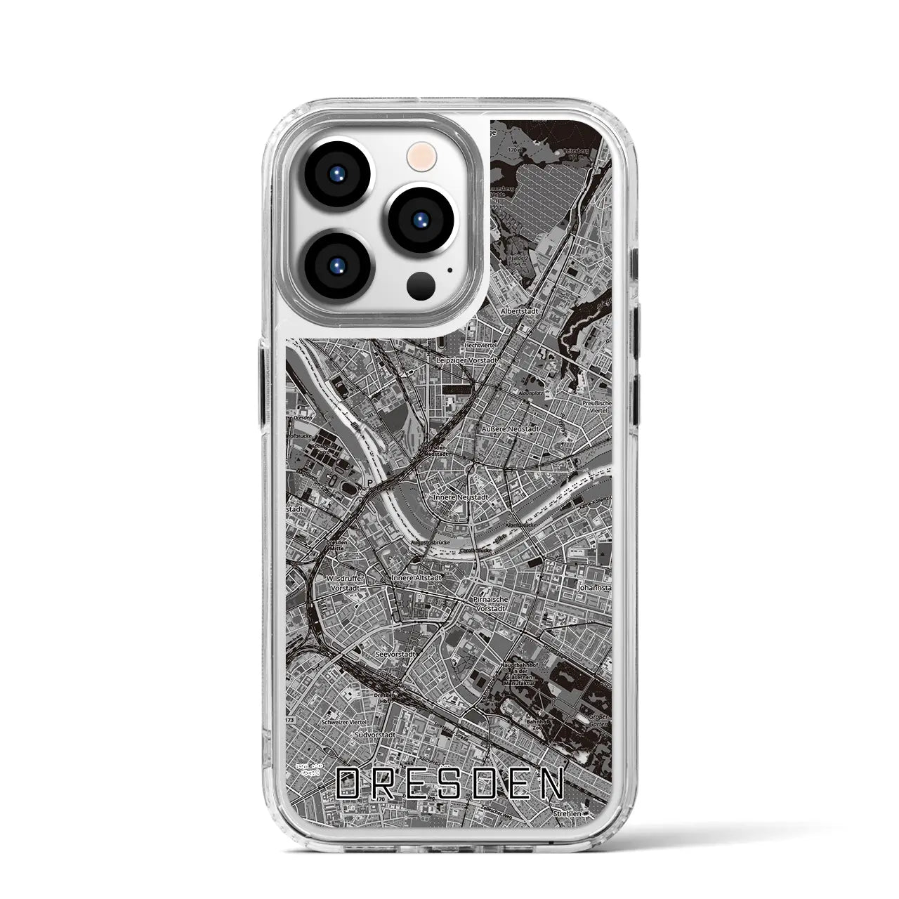 【ドレスデン(ドイツ)】地図柄iPhoneケース(MagSafeタイプ)