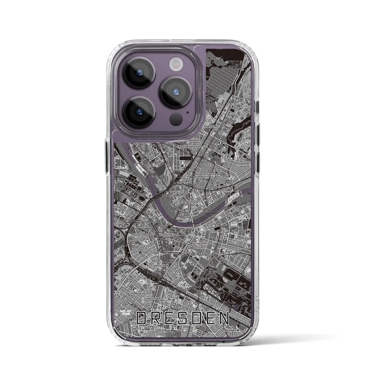 【ドレスデン(ドイツ)】地図柄iPhoneケース(MagSafeタイプ)