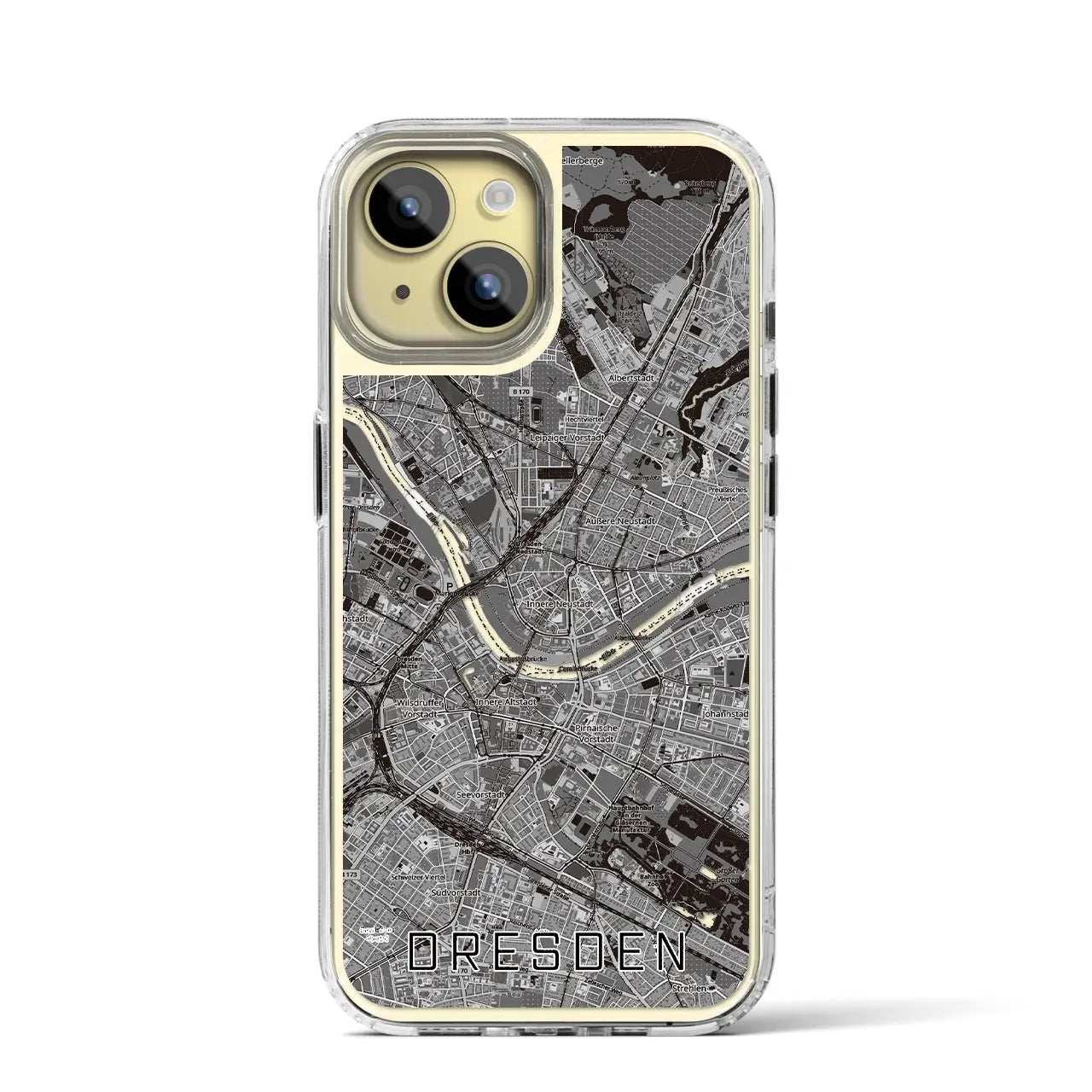【ドレスデン(ドイツ)】地図柄iPhoneケース(MagSafeタイプ)