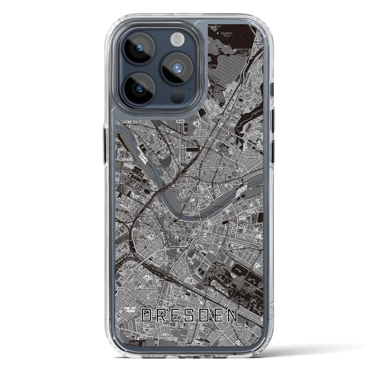 【ドレスデン(ドイツ)】地図柄iPhoneケース(MagSafeタイプ)
