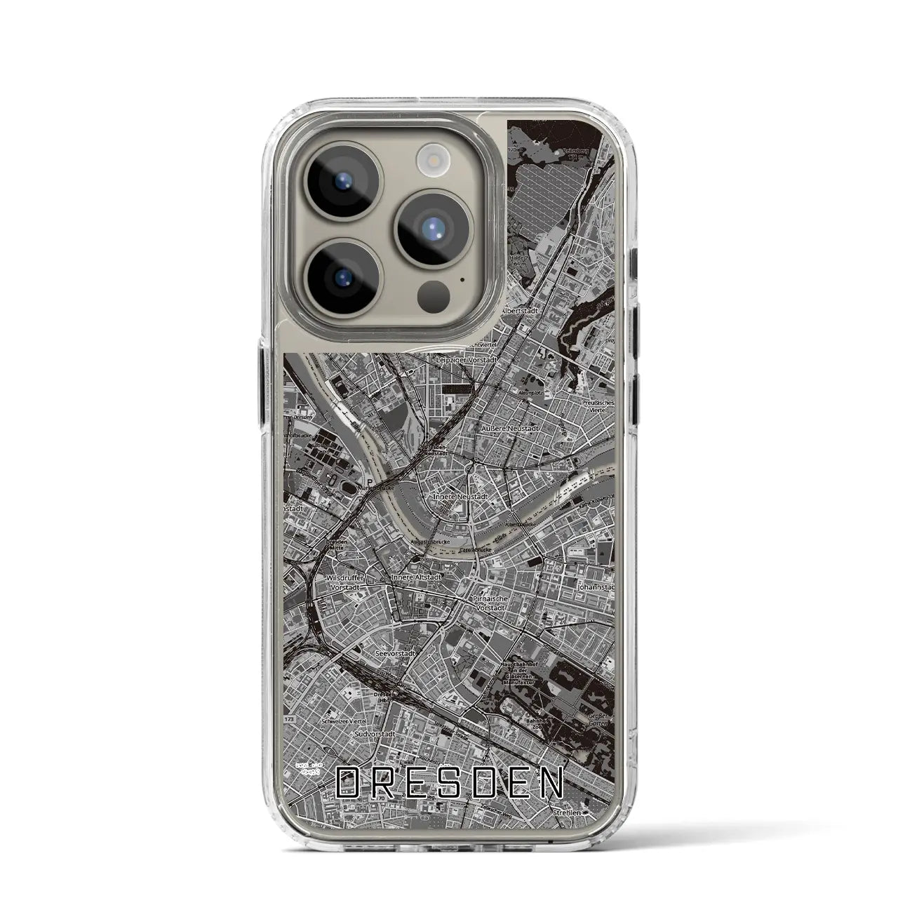 【ドレスデン(ドイツ)】地図柄iPhoneケース(MagSafeタイプ)