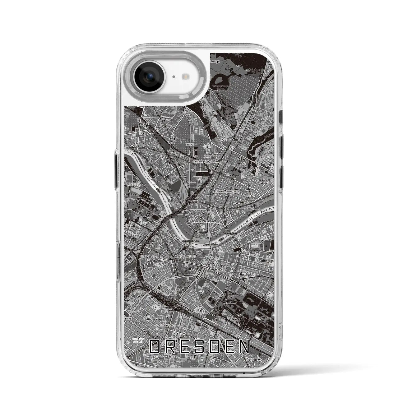 【ドレスデン(ドイツ)】地図柄iPhoneケース(MagSafeタイプ)