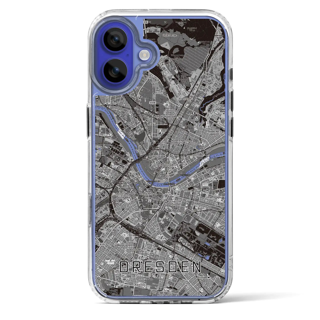 【ドレスデン(ドイツ)】地図柄iPhoneケース(MagSafeタイプ)