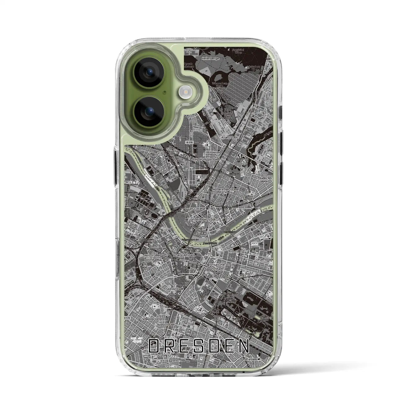 【ドレスデン(ドイツ)】地図柄iPhoneケース(MagSafeタイプ)