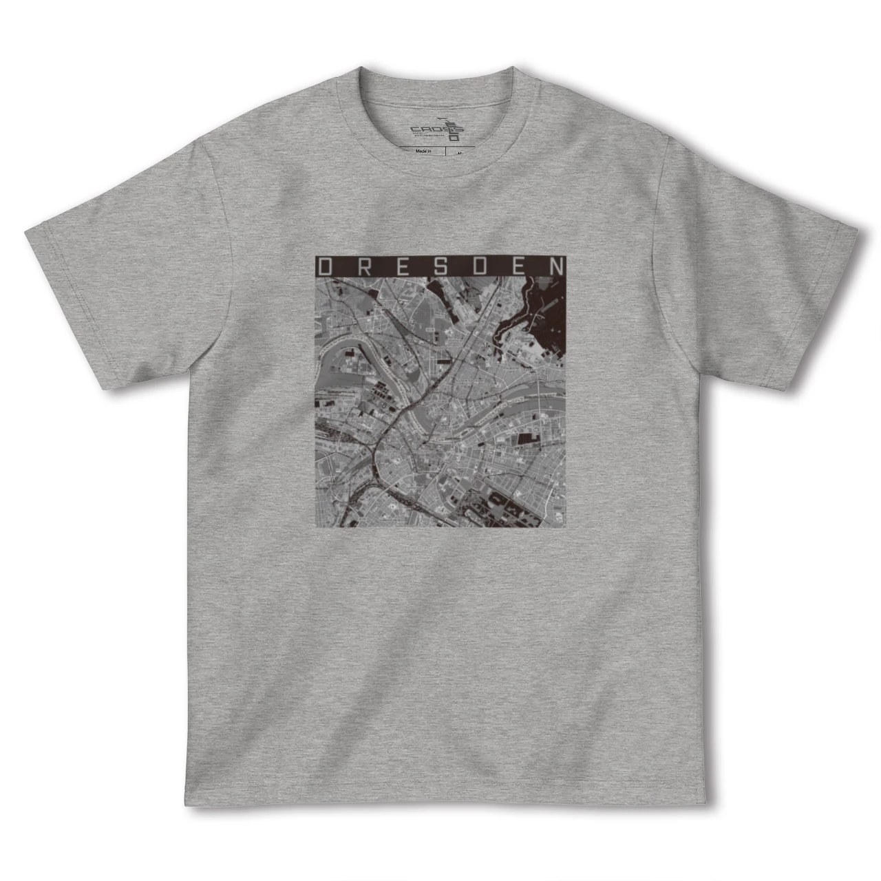【ドレスデン(ドイツ)】地図柄ヘビーウェイトTシャツ