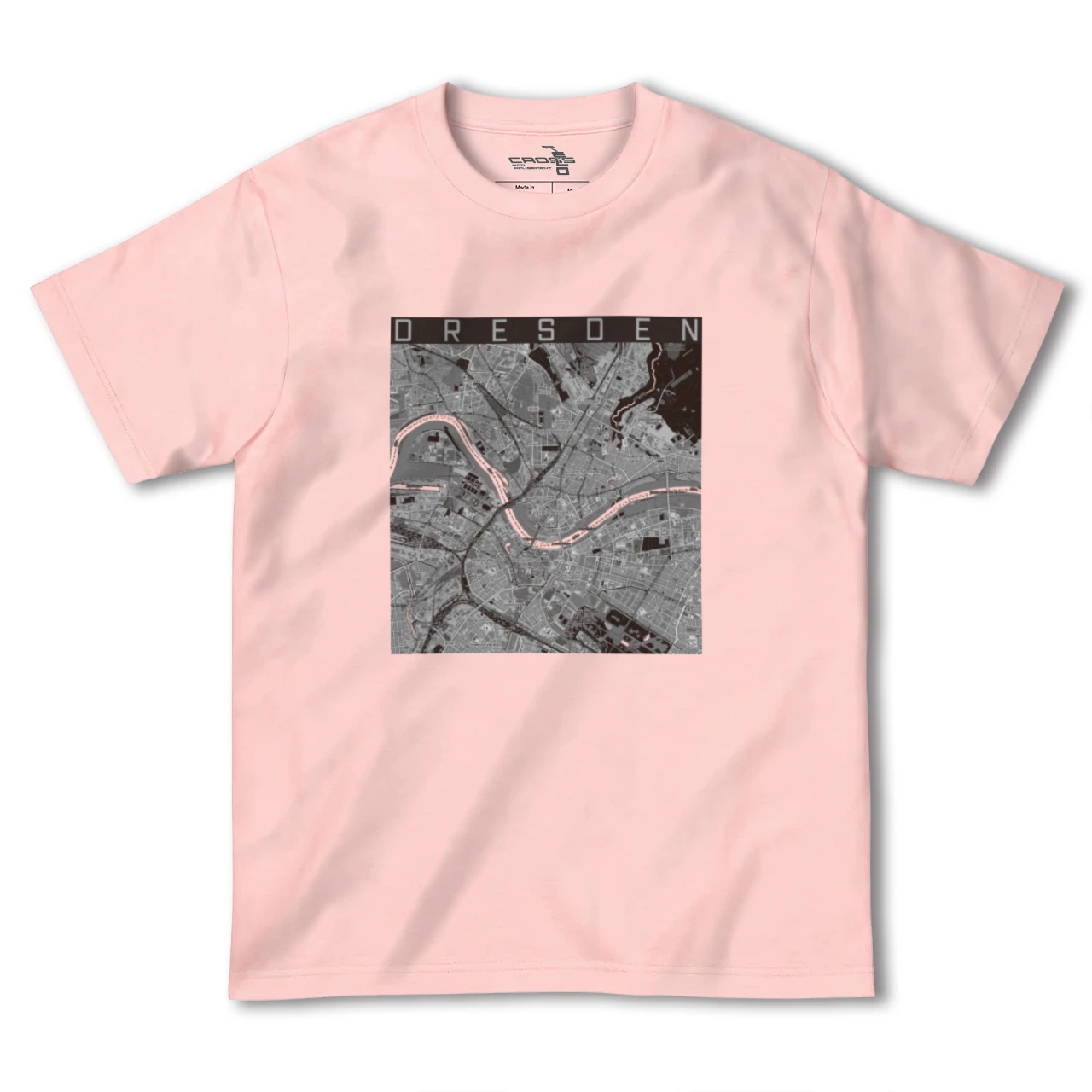 【ドレスデン(ドイツ)】地図柄ヘビーウェイトTシャツ