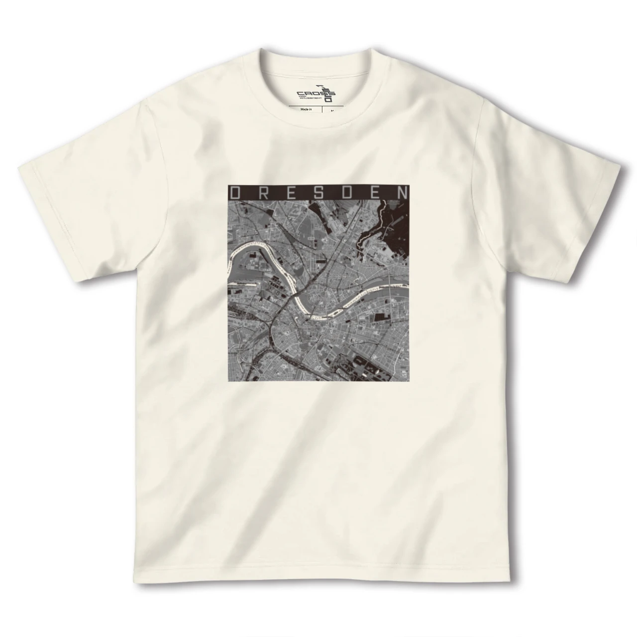 【ドレスデン(ドイツ)】地図柄ヘビーウェイトTシャツ