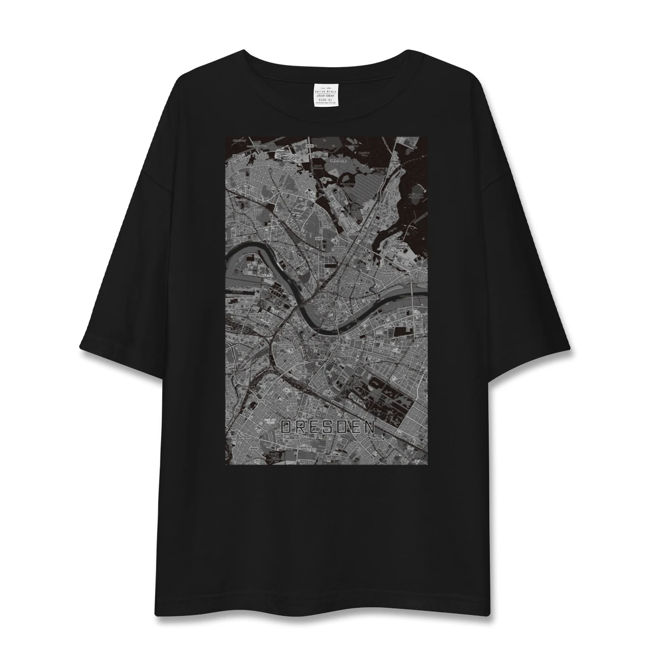 【ドレスデン(ドイツ)】地図柄ビッグシルエットTシャツ