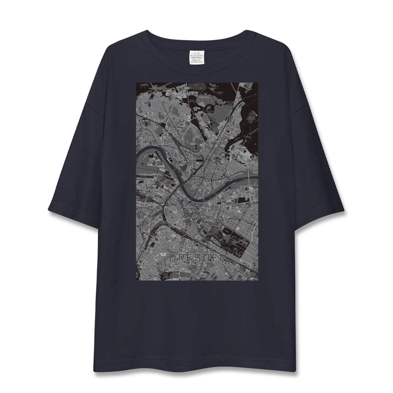 【ドレスデン(ドイツ)】地図柄ビッグシルエットTシャツ